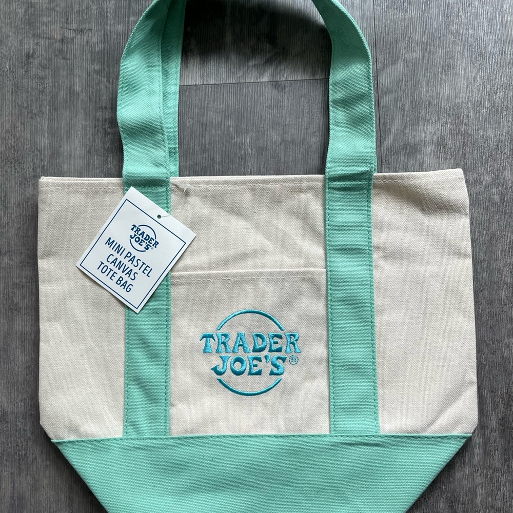 Trader Joe’s Mini Pastel Canvas Tote Bag